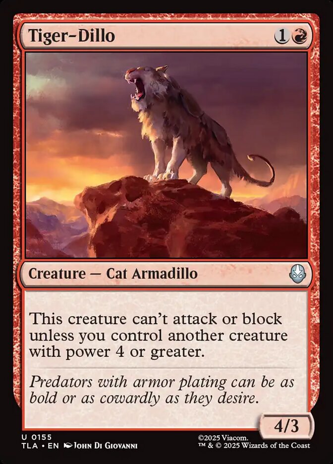 Tiger-Dillo Magic: The Gathering card