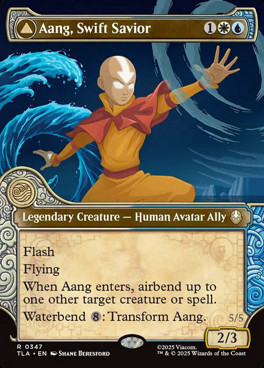 Aang, Swift Savior // Aang and La, Ocean's Fury Magic: The Gathering card