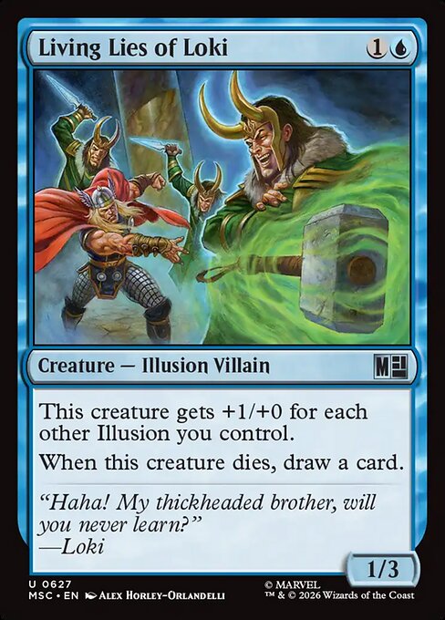 Living Lies of Loki Magic: The Gathering card