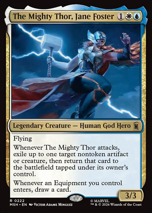 The Mighty Thor, Jane Foster Magic: The Gathering card