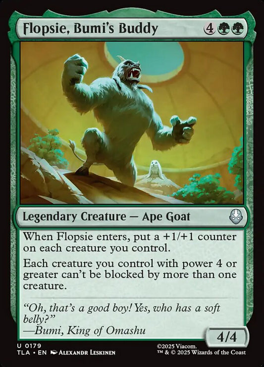 Flopsie, Bumi's Buddy Magic: The Gathering card