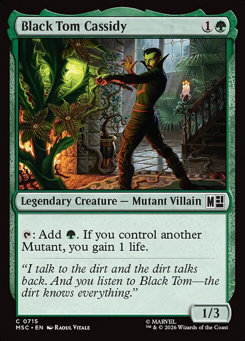 Black Tom Cassidy Magic: The Gathering card