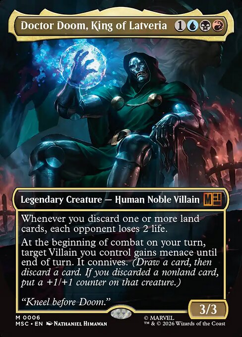 Doctor Doom, King of Latveria Magic: The Gathering card