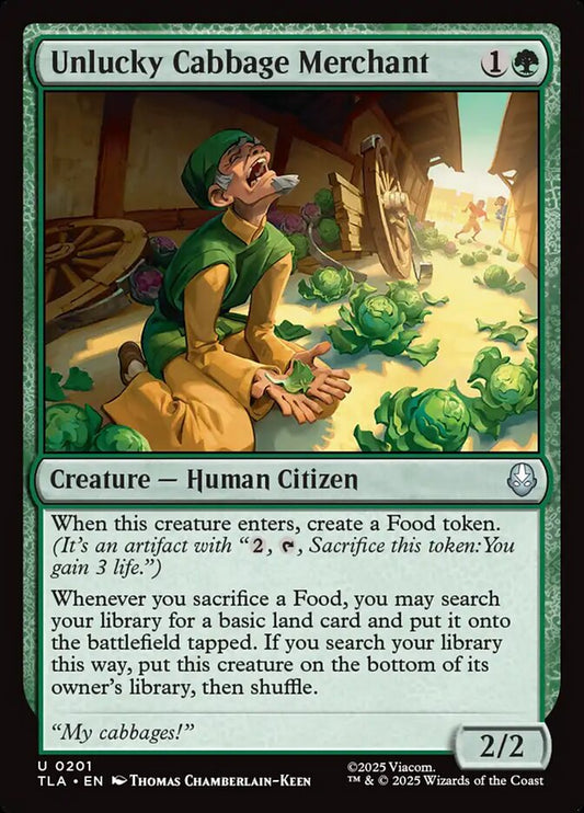 Unlucky Cabbage Merchant Magic: The Gathering card