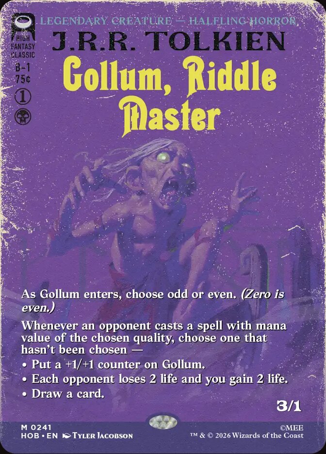 Gollum, Riddle Master card image