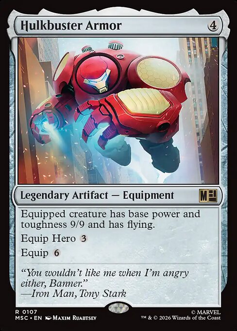 Hulkbuster Armor Magic: The Gathering card
