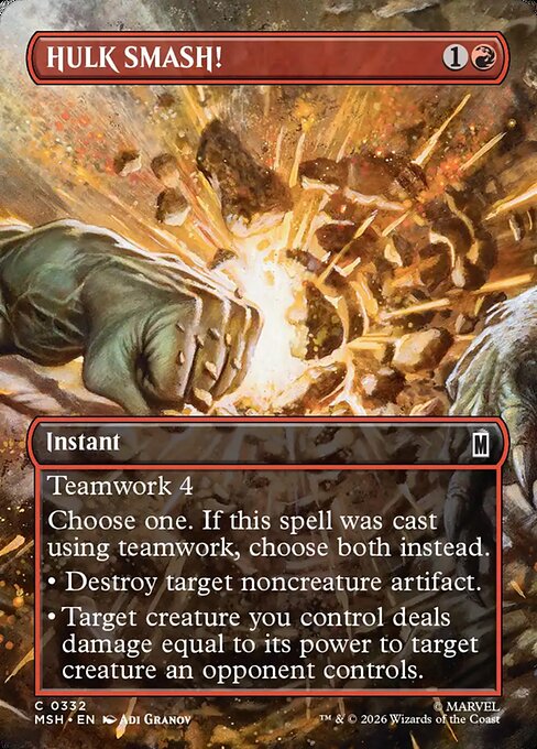 HULK SMASH! Magic: The Gathering card