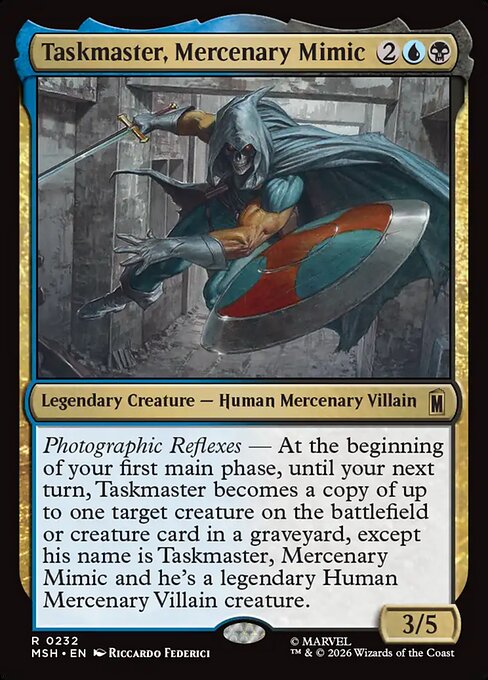 Taskmaster, Mercenary Mimic Magic: The Gathering card