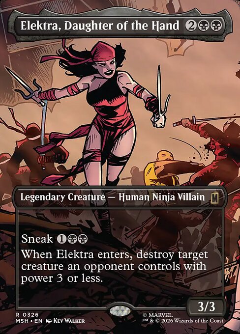 Elektra, Daughter of the Hand Magic: The Gathering card