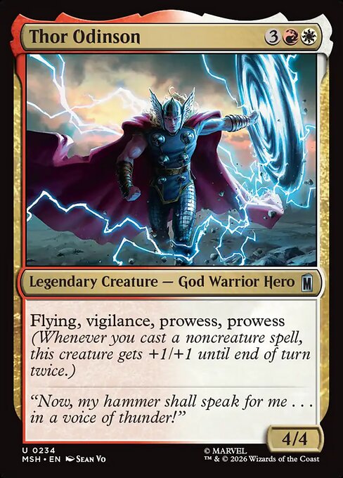 Thor Odinson Magic: The Gathering card