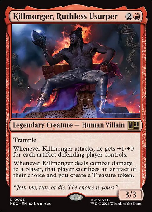 Killmonger, Ruthless Usurper Magic: The Gathering card