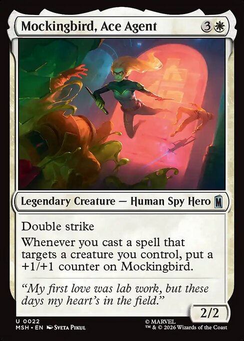 Mockingbird, Ace Agent Magic: The Gathering card