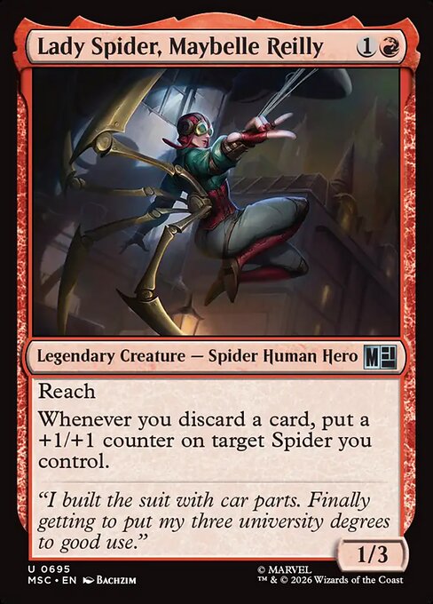 Lady Spider, Maybelle Reilly Magic: The Gathering card