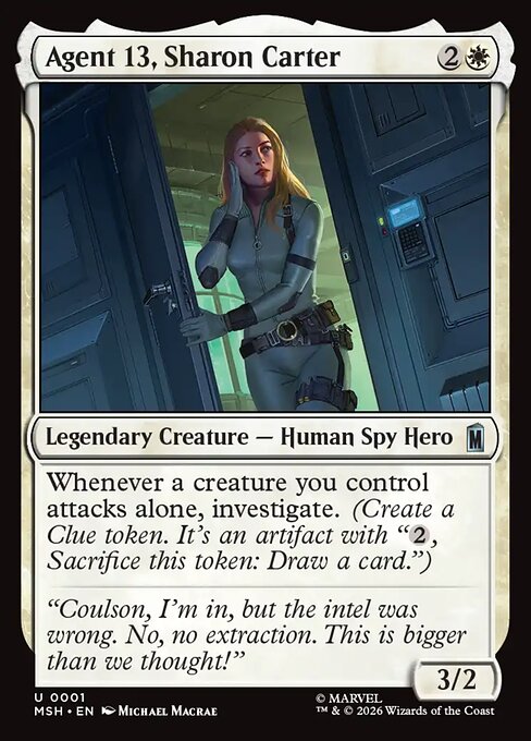 Agent 13, Sharon Carter Magic: The Gathering card