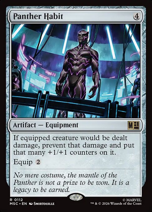 Panther Habit Magic: The Gathering card