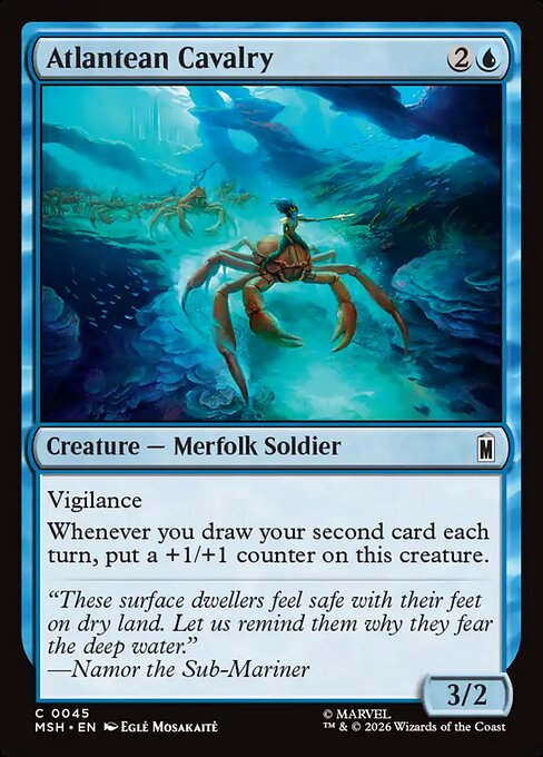 Atlantean Cavalry Magic: The Gathering card