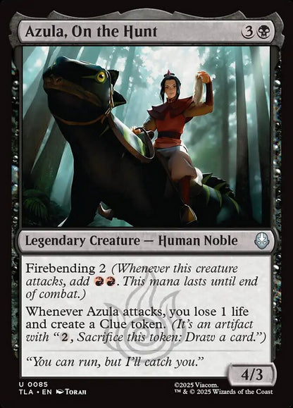 Azula, On the Hunt Magic: The Gathering card