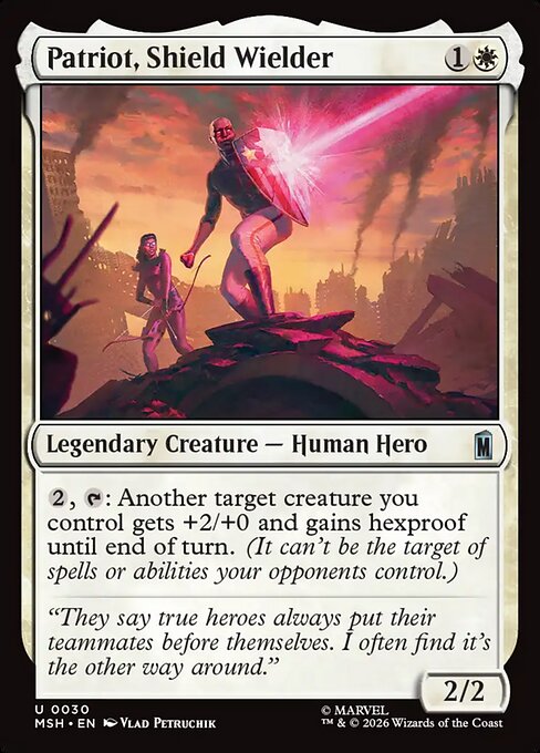 Patriot, Shield Wielder Magic: The Gathering card