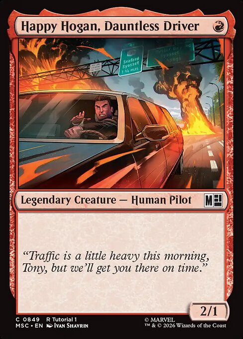 Happy Hogan, Dauntless Driver Magic: The Gathering card