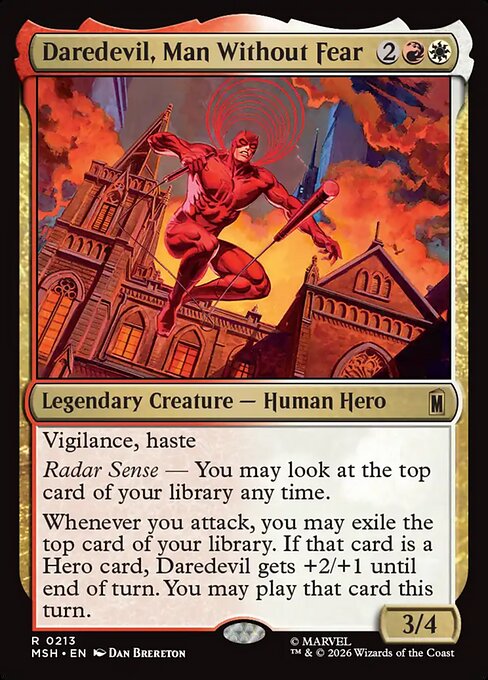 Daredevil, Man Without Fear Magic: The Gathering card