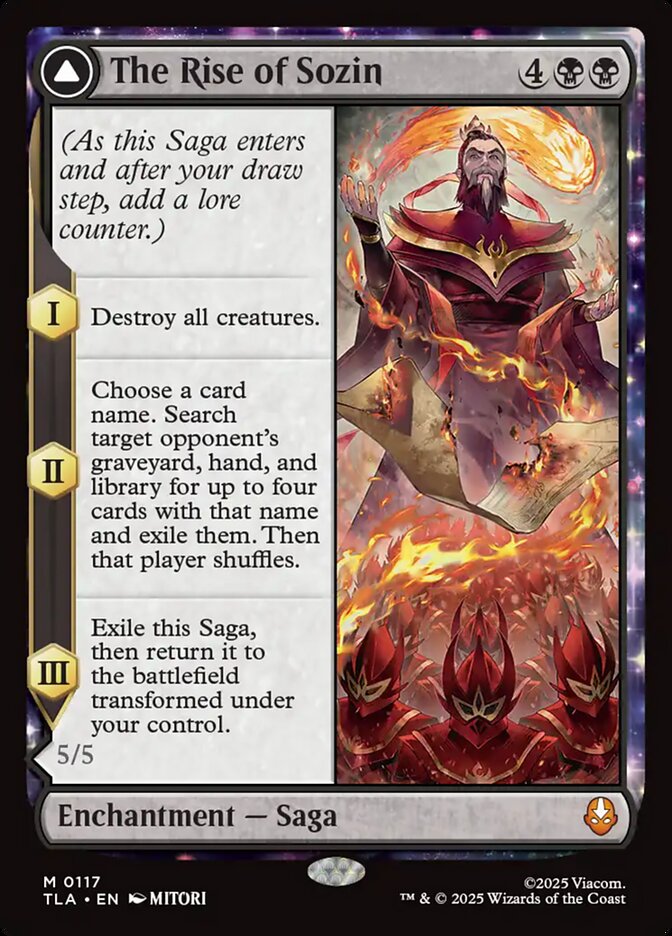 The Rise of Sozin // Fire Lord Sozin Magic: The Gathering card