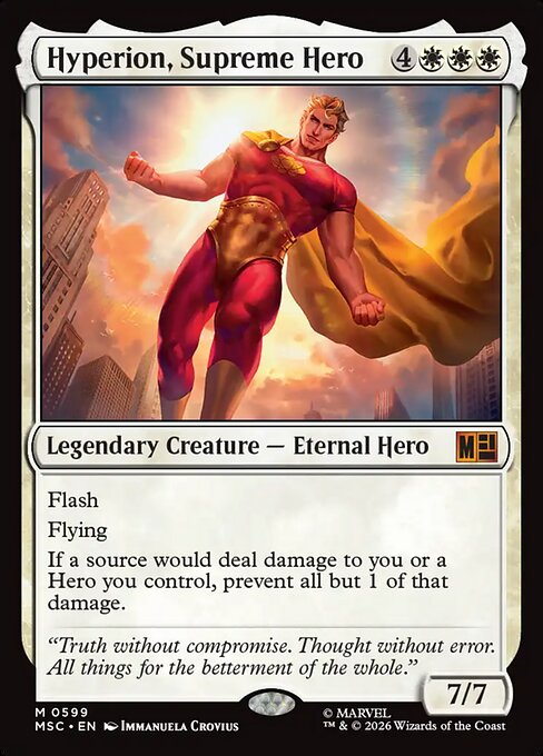 Hyperion, Supreme Hero Magic: The Gathering card