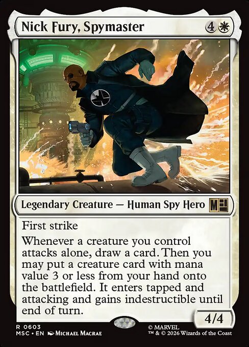 Nick Fury, Spymaster Magic: The Gathering card