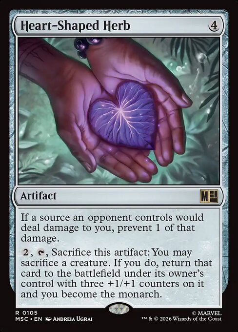 Heart-Shaped Herb Magic: The Gathering card
