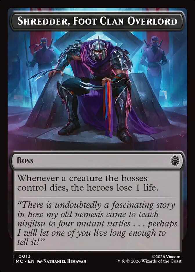 Shredder, Foot Clan Overlord card image