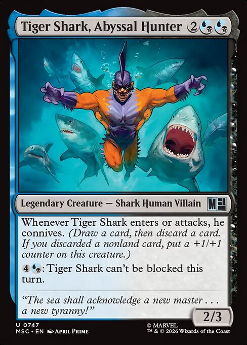 Tiger Shark, Abyssal Hunter Magic: The Gathering card