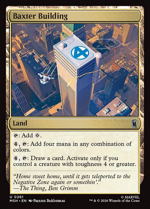 Baxter Building Magic: The Gathering card