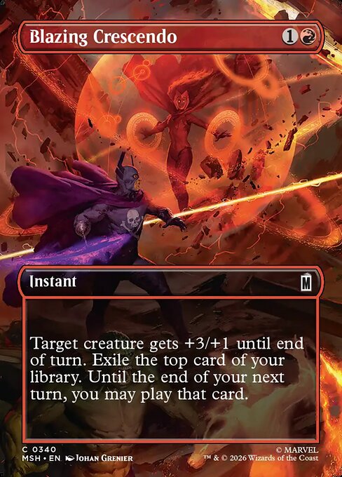 Blazing Crescendo Magic: The Gathering card