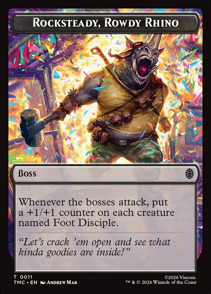 Rocksteady, Rowdy Rhino card image