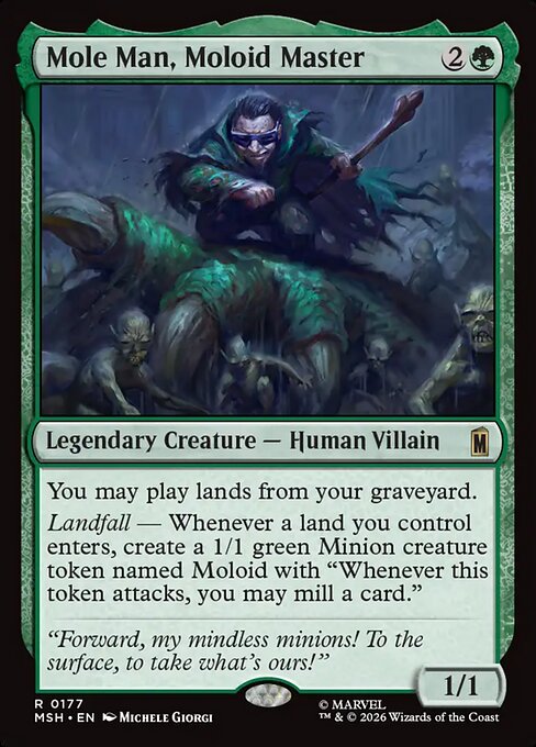 Mole Man, Moloid Master Magic: The Gathering card