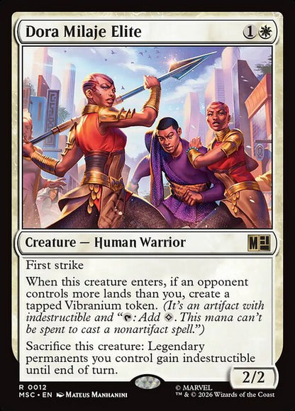 Dora Milaje Elite Magic: The Gathering card