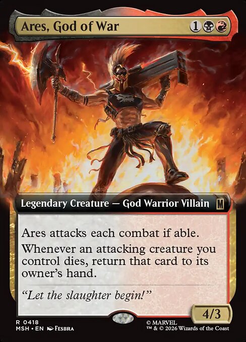 Ares, God of War Magic: The Gathering card