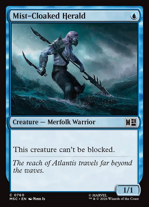 Mist-Cloaked Herald Magic: The Gathering card