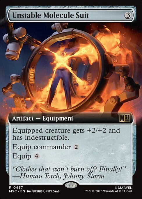 Unstable Molecule Suit Magic: The Gathering card