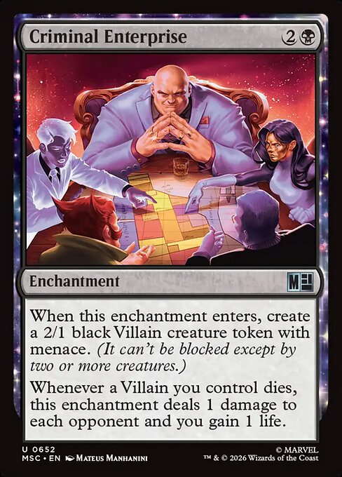 Criminal Enterprise Magic: The Gathering card
