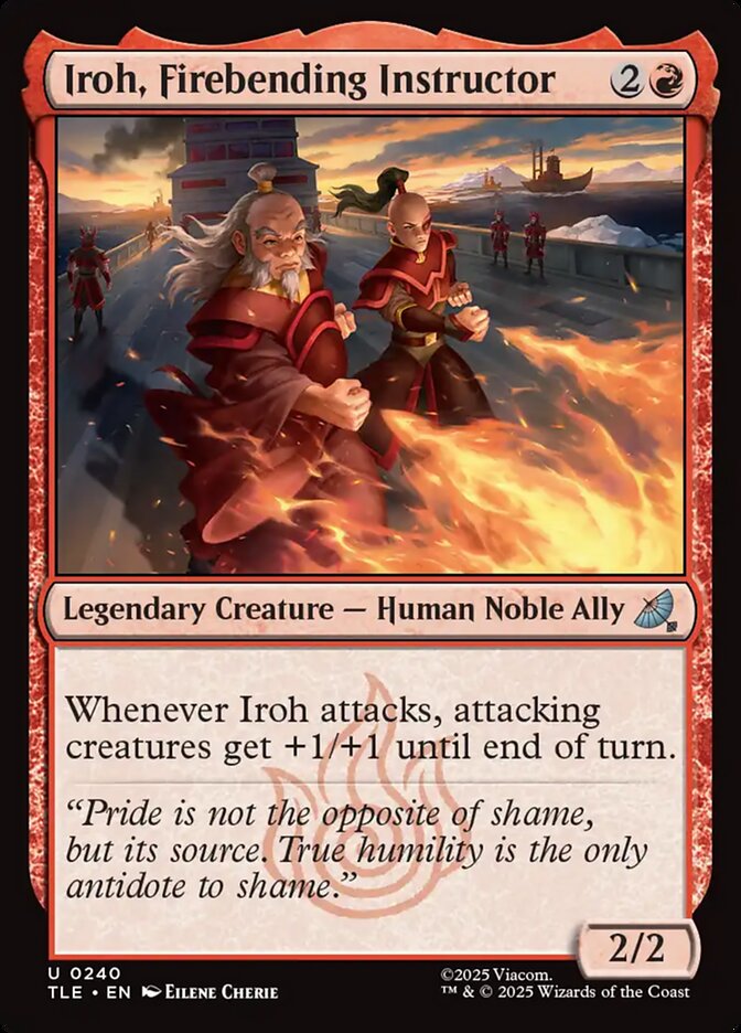 Iroh, Firebending Instructor card image