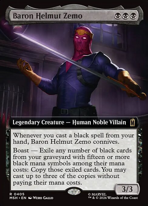 Baron Helmut Zemo Magic: The Gathering card