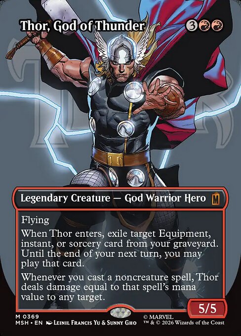 Thor, God of Thunder Magic: The Gathering card