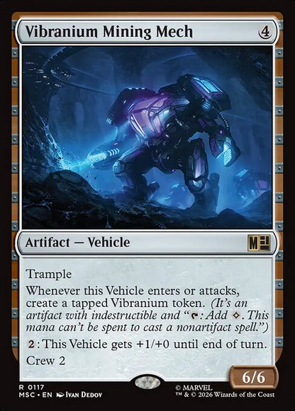 Vibranium Mining Mech Magic: The Gathering card