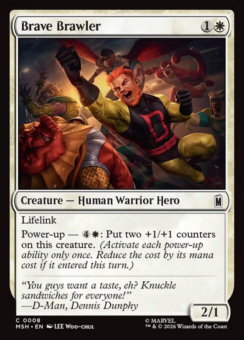 Brave Brawler Magic: The Gathering card