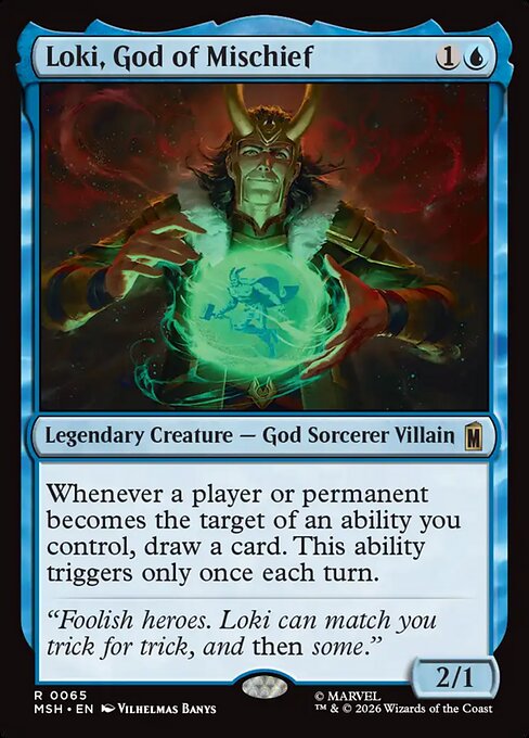 Loki, God of Mischief Magic: The Gathering card