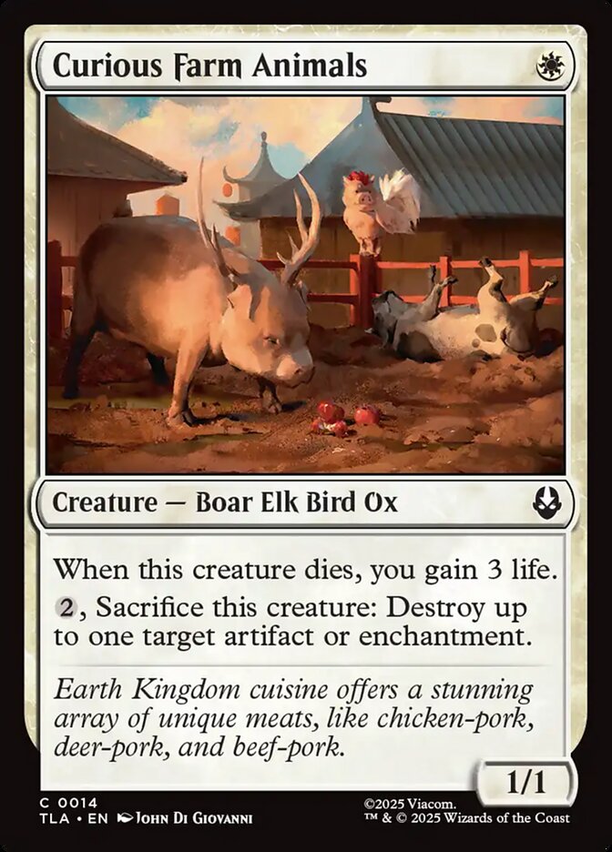 Curious Farm Animals Magic: The Gathering card