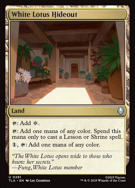 White Lotus Hideout Magic: The Gathering card