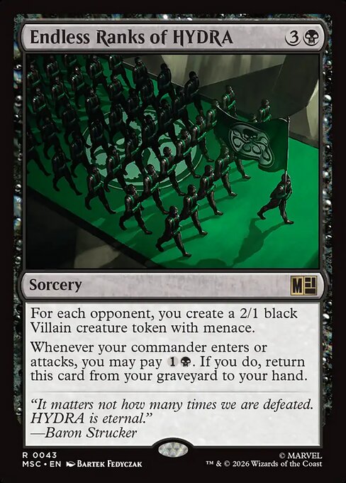 Endless Ranks of HYDRA Magic: The Gathering card
