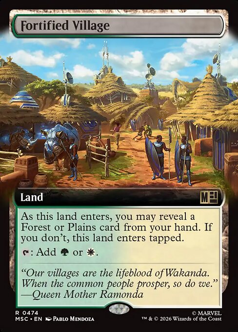 Fortified Village Magic: The Gathering card