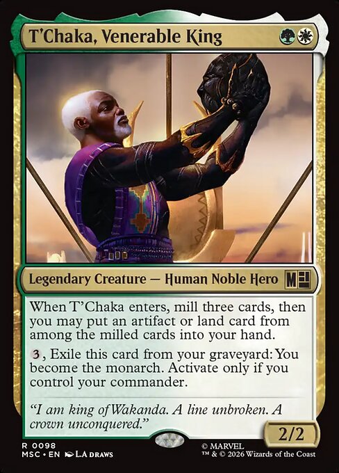 T'Chaka, Venerable King Magic: The Gathering card